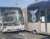  يافا: 10 اصابات طفيفة بحادث طرق بين حافلتين 